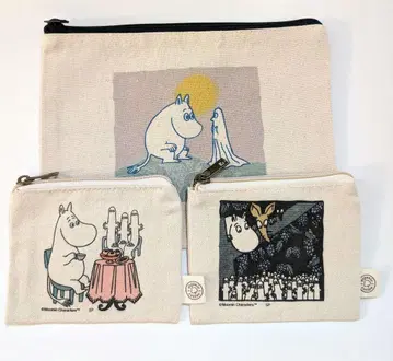무민 MOOMIN SHOP 플랫 파우치 미니 파우치 3종