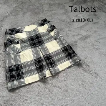 탈봇 체크 미니 스커트 10 XL