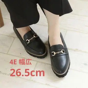 매쉬걸 4 와이드 블랙 로퍼 26.5cm