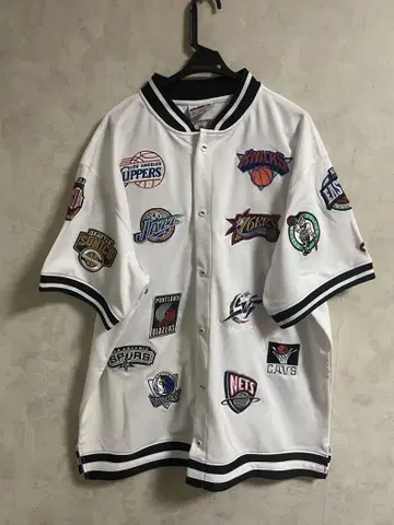 NBA 빅 사이즈 team 자수 반팔 셔츠 90s XXL