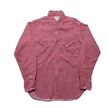 조 맥코이 웨스턴 셔츠 빨간색 Lot 105 size 15