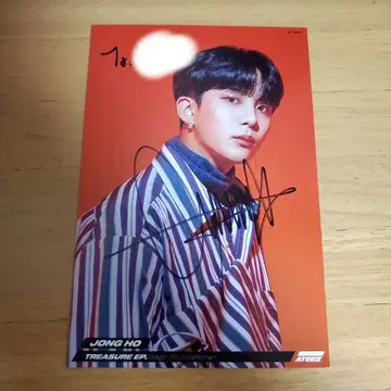 ATEEZ 종호 친필 사인 엽서