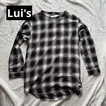 Lui's 옴브레 체크 풀오버 셔츠 S