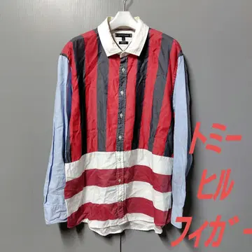 타미힐피거 샴브레이 셔츠