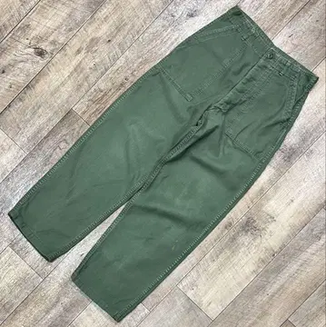 60'S 미군 US ARMY OG107 코튼 새틴 베이커 팬츠