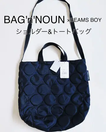 BAG'n'NOUN x BEAMS BOY 숄더&토트백 블랙