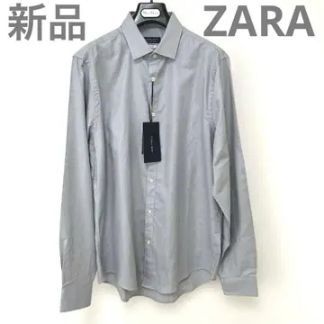 새상품 ZARA MAN 와이셔츠 L 남성용 긴팔 셔츠 슬림핏
