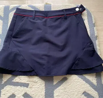 데상트 골프 스커트 S 네이비