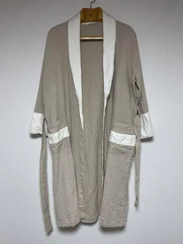 vintage EURO 린넨지 헤치마 옷깃 가운
