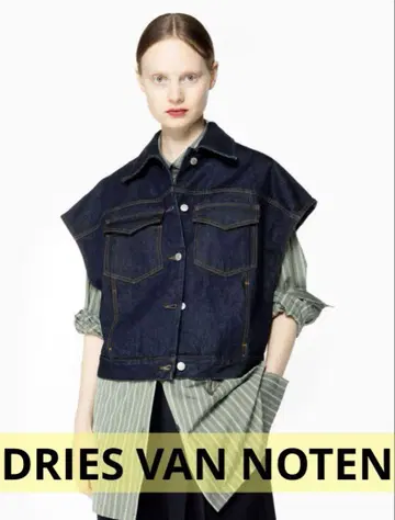 드리스반노튼 인디고 데님 베스트 DRIES VAN NOTEN