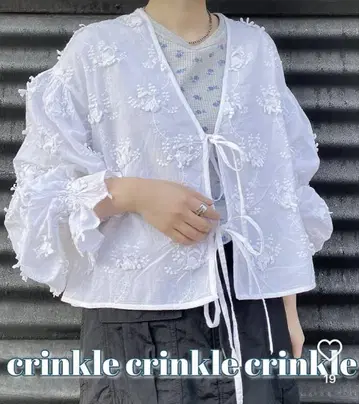 crinklecrinklecrinkle 크링클 3D 블라우스