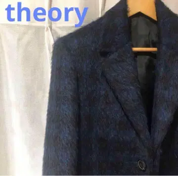 새상품급 theory 띠어리 체스터 코트 남성용 체크 무늬