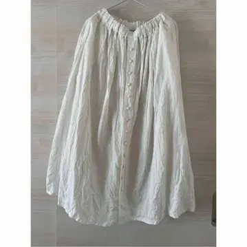 새상품급 이치앤티크 프렌치 린넨 스커트