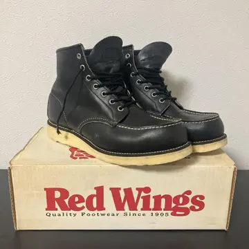 Red Wings 블랙 워크 부츠