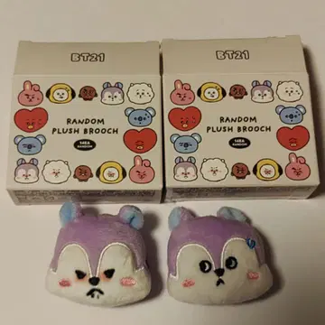BT21 랜덤 페이스 브로치 MANG 세트