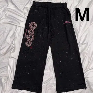 9090 girl OG Logo Glitter Sweatpants M
