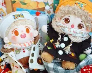 봉제 인형 옷 옷 갈아입기 봉제 인형 20cm 4점