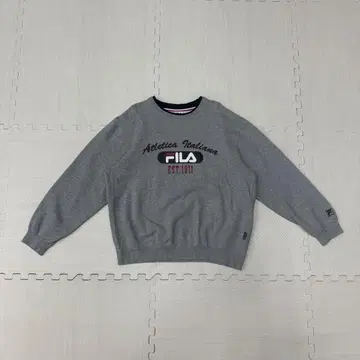 FILA 트레이닝복 맨투맨 그레이 속기모 L 사이즈