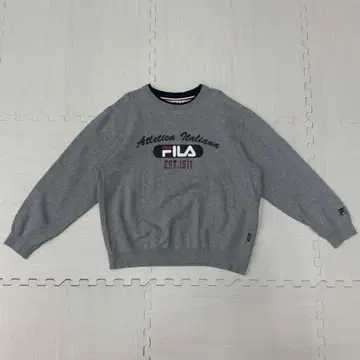 FILA 트레이닝복 맨투맨 그레이 속기모 L 사이즈