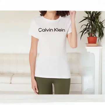 새상품 Calvin Klein Performanc 여성용 로고T셔츠