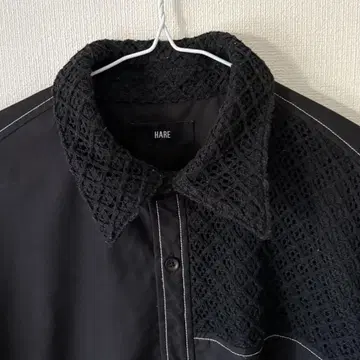 HARE 블랙 긴팔 셔츠