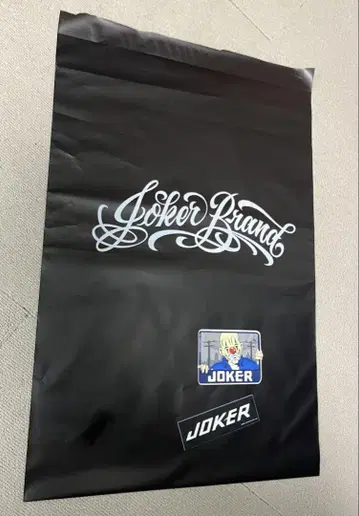 신상 JOKER BRAND 스티커 2개와 비닐봉지 조커 브랜드