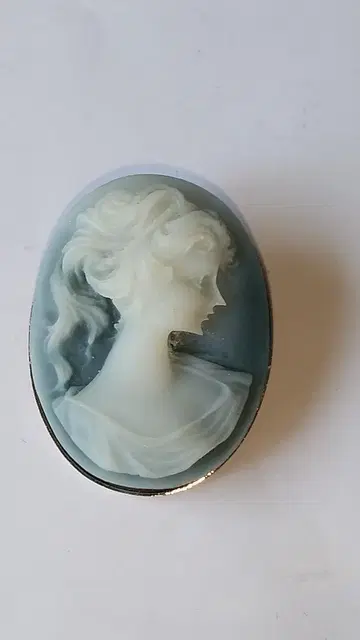 카메오 CAMEO 브로치 빈티지 새상품급 (케이스 포함).