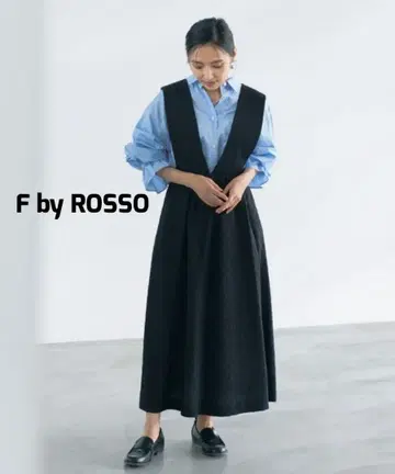 F by ROSSO 자카드 점퍼 원피스