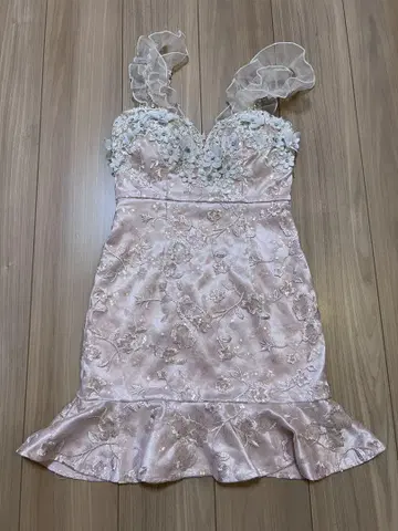 ROBE de FLEURS 핑크 드레스 S 사이즈