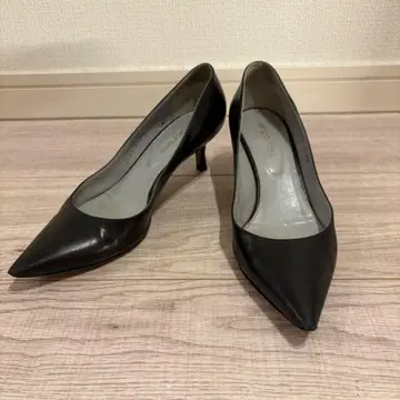 블랙 스틸레토 하이힐