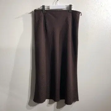 브라운 플레어 스커트