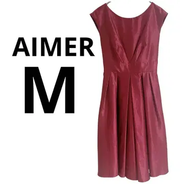 AIMER 와인 레드 포멀 드레스 M 사이즈