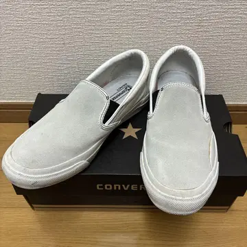 CONVERSE 화이트 슬립온 10