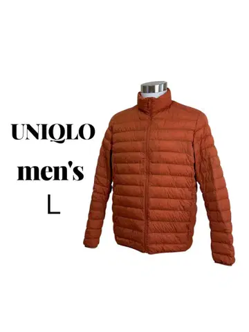 유니클로 울트라 라이트 다운 남성용 L 오렌지
