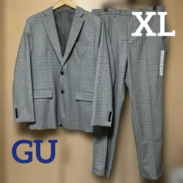 GU 그레이 계열 체크 캐주얼 수트 XL 미사용품