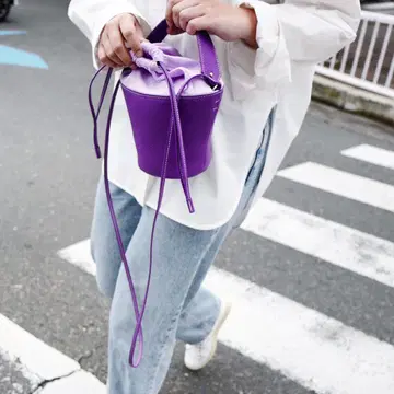 pottery bag purple ayako bag