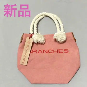 [미사용 새상품] BRANCHES 토트백 로고 자수 캔버스 오키나와