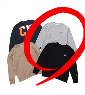 Champion CREEPY NUTS 크루넥 트레이닝복 그레이 XL