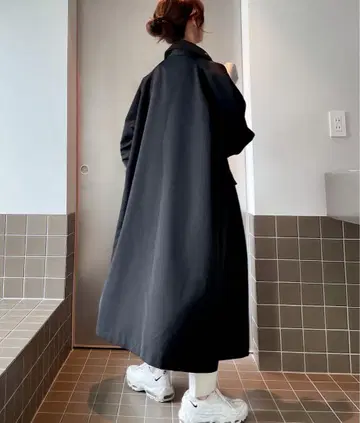블랙 오버 사이즈 코트