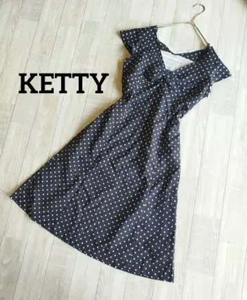 KETTY 도트 무늬 원피스 도트 레트로 위시코어 발레코어 일본제
