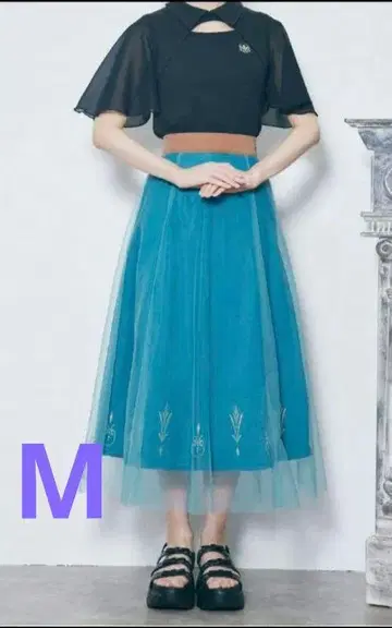 시마무라 치하루 안나와 눈의 여왕 엘사 롱 스커트 M 사이즈