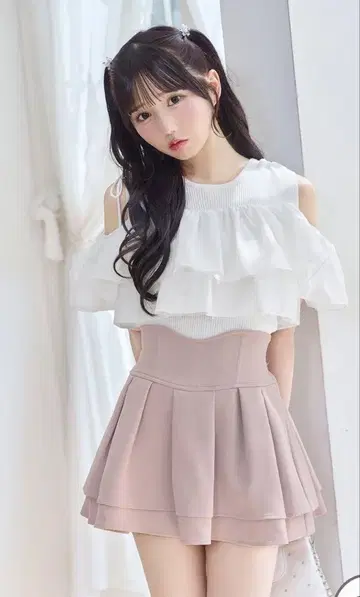 Michell macaron 슬림 레그 스커트