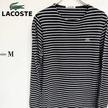LACOSTE 스트라이프 긴팔 티셔츠 M