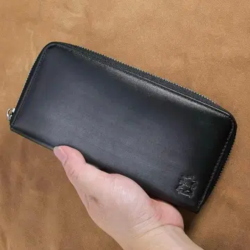 선물용 남성용 지갑 비즈니스 천연 가죽 소가죽 장지갑 대용량 블랙 동전