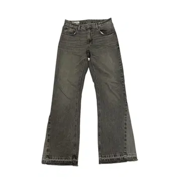 타임세일 ZARA 재구축 다크 그레이 부츠컷 데님 플레어