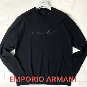 새상품급 EMPORIO ARMANI 엠포리오 아르마니 니트 스웨터 블랙