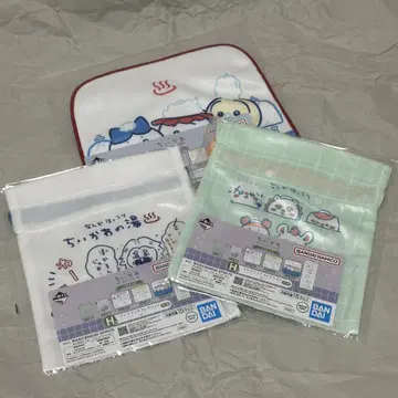 치이카와(먼작귀) 제일복권 패브릭 컬렉션 복조리 2종 타월 3종 세트