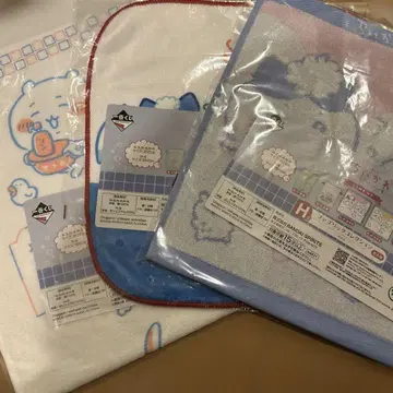 치이카와 제일복권 H상 롱 타월 & 타월 2점 합계 3점 미개봉 새상품