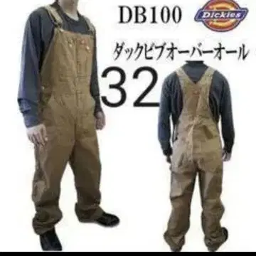 새상품 32x30 덕 오버롤 디키즈 브라운 DB100