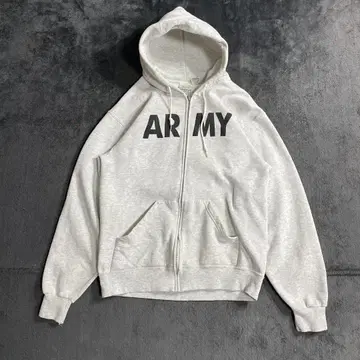 90s M.J. SOFFE U.S.ARMY 맨투맨 지퍼 후드티 미군